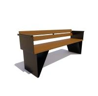 Скамейка стальная «Обнинск»