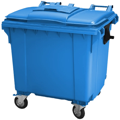 Мусорный контейнер 660л. на колесах с опцией "крышка в крышке" 