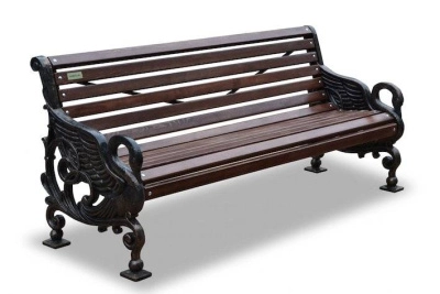 Скамейка чугунная «Лебеди» 1,5 м