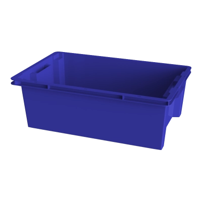 Ящик универсальный пищевой конусный 600х400х200, сплошной 