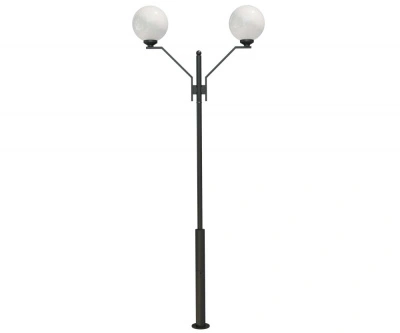 Стальной фонарный столб Т-08-2 со светильниками 4,61 м