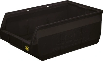 Ящик Palermo 500х310х200 PP, черный антистатичный, арт. 5005 ESD, код: 12774