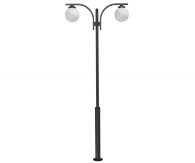 Стальной фонарный столб Т-15-2 со светильником 3,26 м