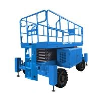 Подъемник самоходный дизельный ножничный с выдвижными платформами SKYER DPL1436