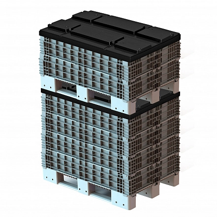 Складной паллетный борт 1200х1000х200 Серый