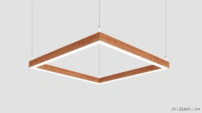 WOOD KVADRATO 6000K 58W Груша, корпус 