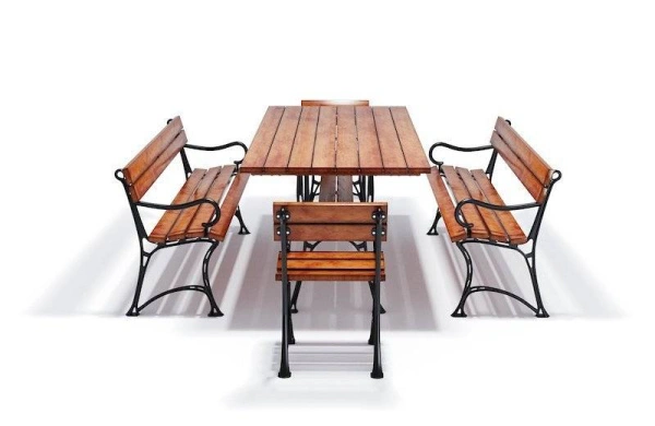 Комплект чугунный «Ратио» Стол плюс 2 скамейки