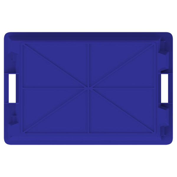 Ящик универсальный пищевой конусный 600х400х200, сплошной 