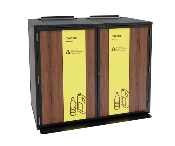 Контейнерный шкаф «Блок композит» Сталь, дерево