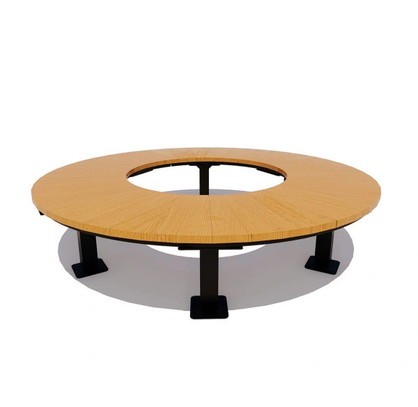 Радиусная скамейка «Смоленск»(лиственница)