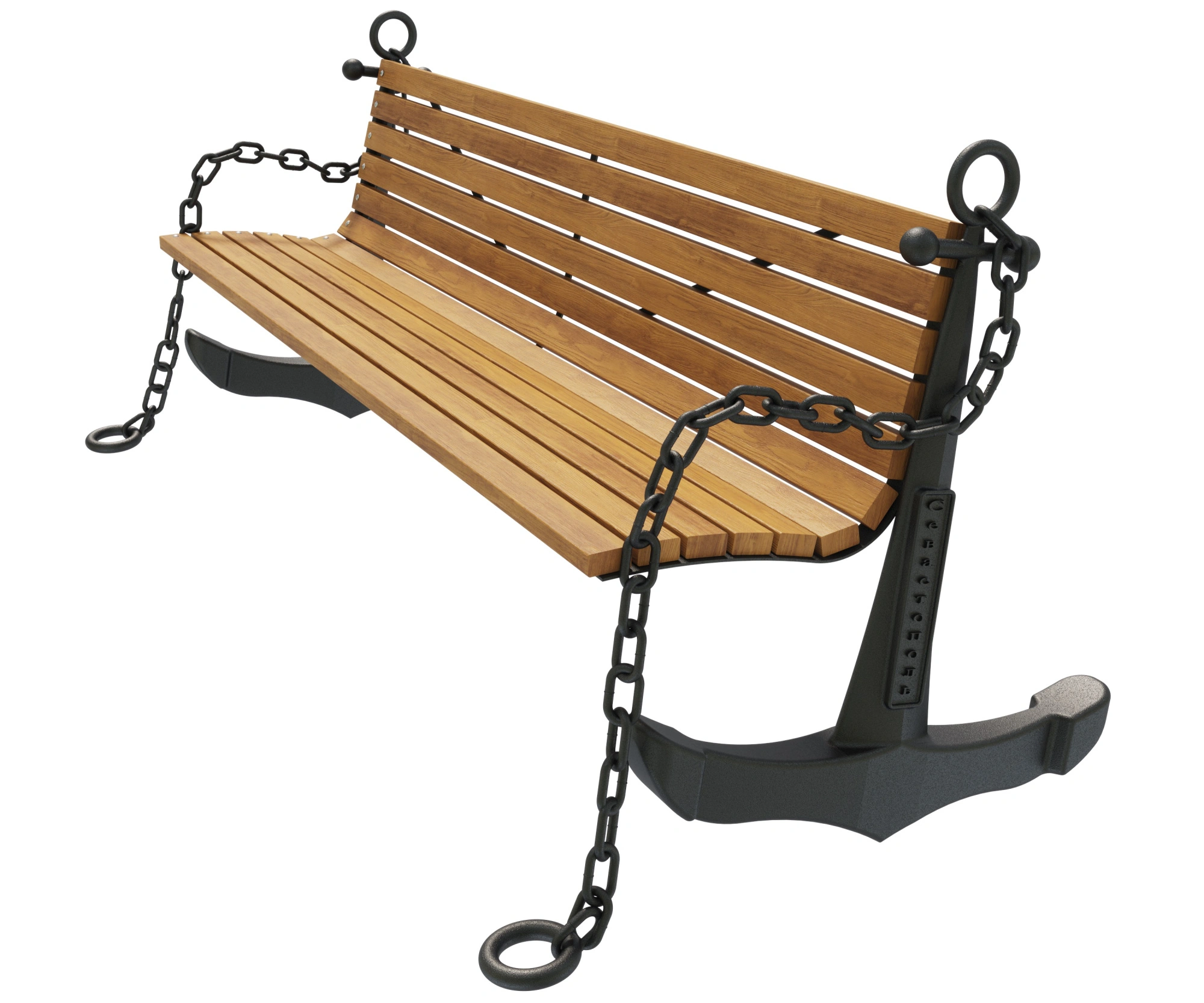 Скамейка чугунная «Якорь» 1,5 м