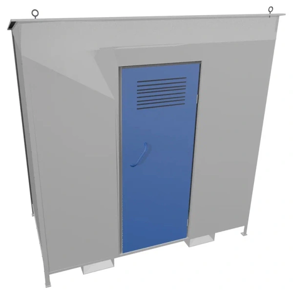 Хранилище для газовых баллонов разборное ХГБ-02 2100x2200x1110 мм Светло-серый