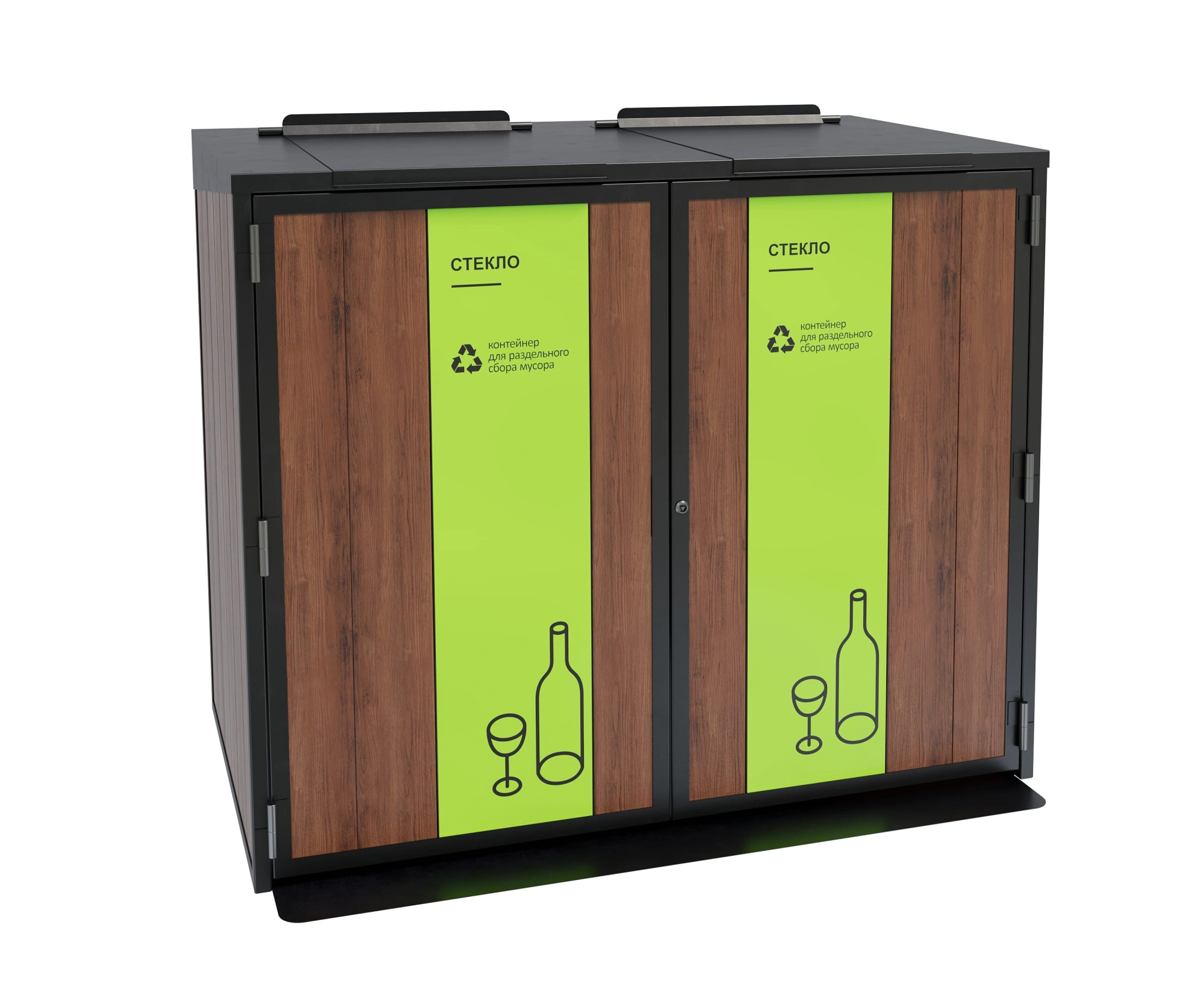 Контейнерный шкаф «Блок композит» Сталь, композит