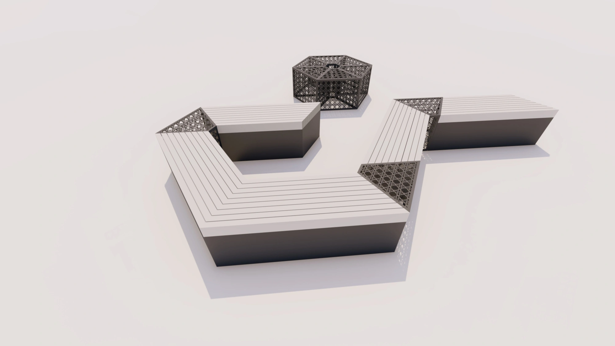 Модульная скамейка «Ребус»