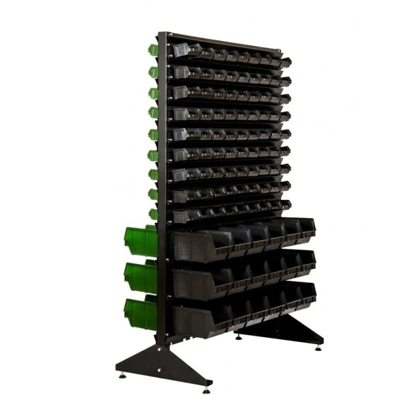 Стеллаж с пластиковыми ящиками 1502-9/0/3