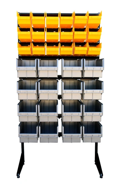 Стойка для хранения РТИ с пластмассовыми ящиками 1801-0/0/3/4 G-Gr