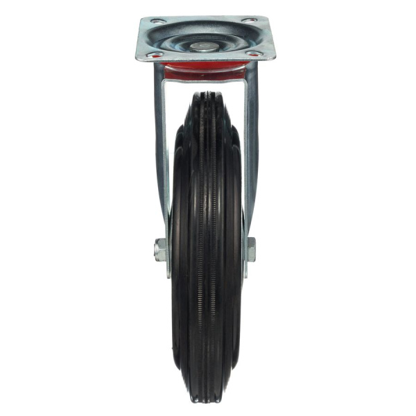 Колесо поворотное Стелла-техник 4001-250 диаметр 250мм,  грузоподъемность 210кг, резина, металл